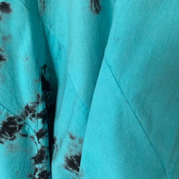 Vintage 90’s Punk Goth Whimsigoth Black Teal Dress Witch Sultry Fairy Rad - Picture 6 of 16